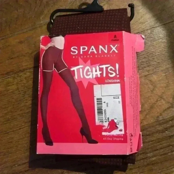 Spanx Patterned Shaping Footed Tights, Size A‎ - Picture 4 of 5